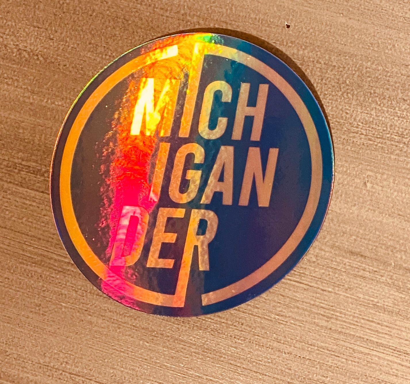 Ultimate Michigander Holographic Sticker 3x3